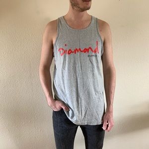 Heather Gray Diamond Supply Co. tank-top